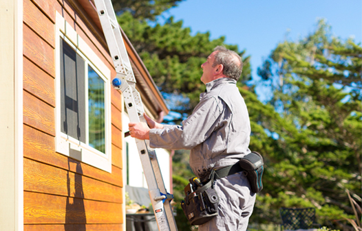 Inspectingh a residential property